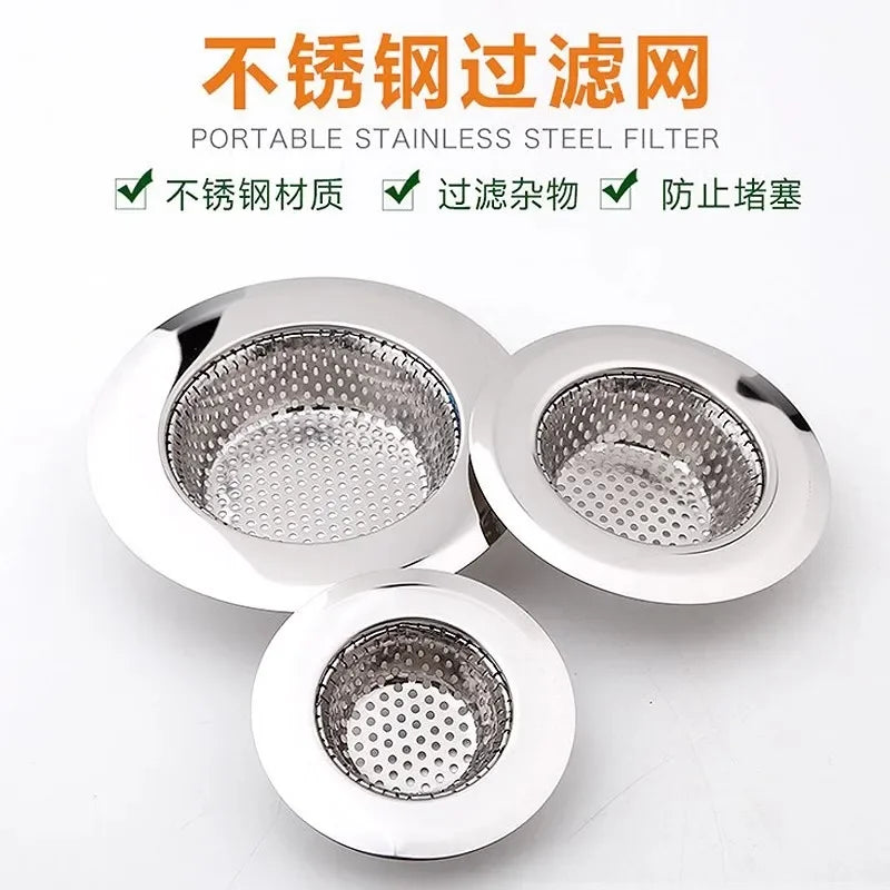 Sink Strainer Stainless Steel Drain Hole Filter Trap