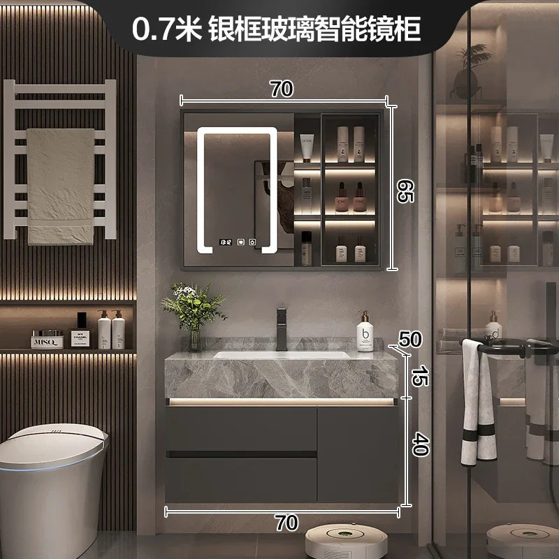 Paper Drawers Bathroom Cabinet Organizer Storage Mirror Toilet