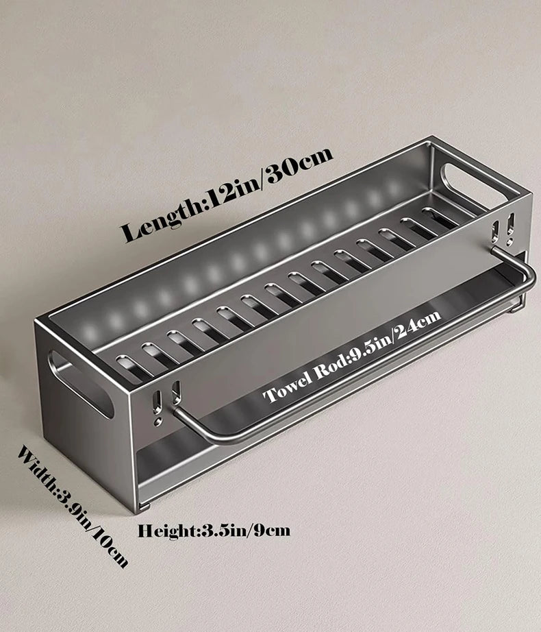 Extra Large Carbon Steel Sink Caddy Sponge Holder