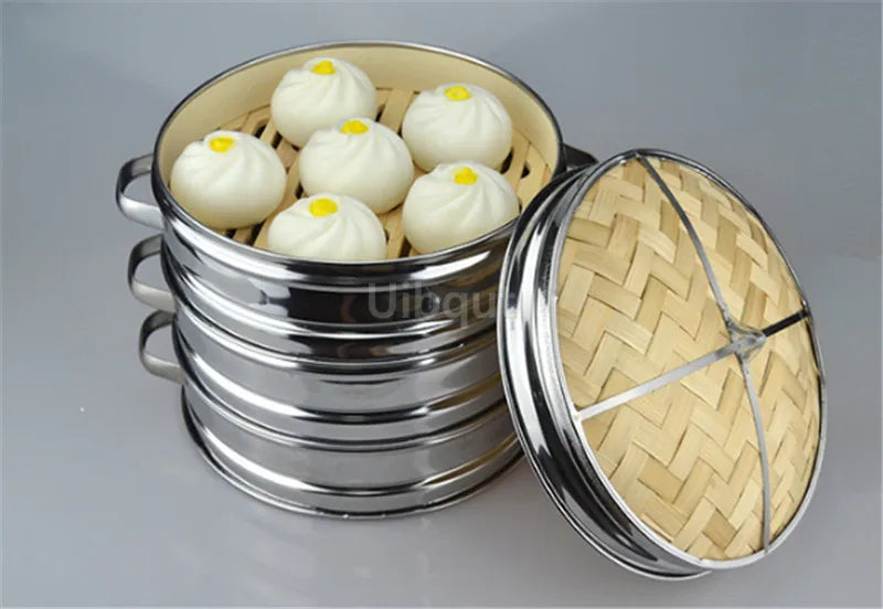 Stainless Steel Cookware Bamboo Steamer Bamboo Steamer Rice