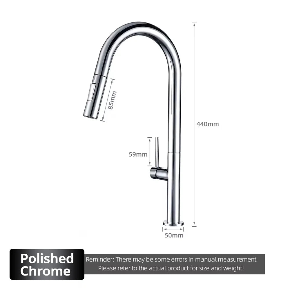 Brushed Rose Gold Faucet Pull Down Sprayer Handle