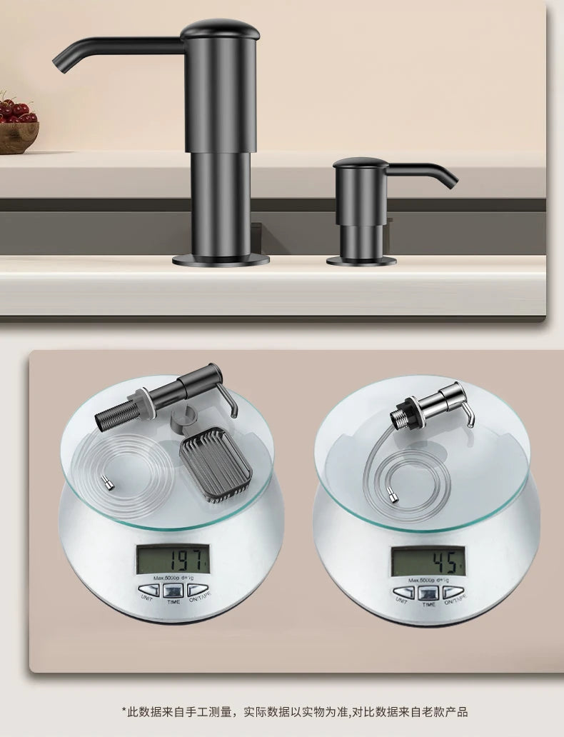 Counrtertop Dishes Dispenser Extention Tube Hand Press Soap