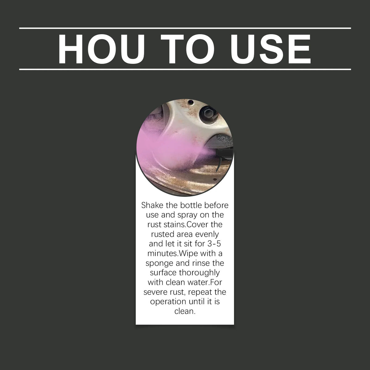 Car Rust Remover Quickly Auto Exhaust Pipe Rust
