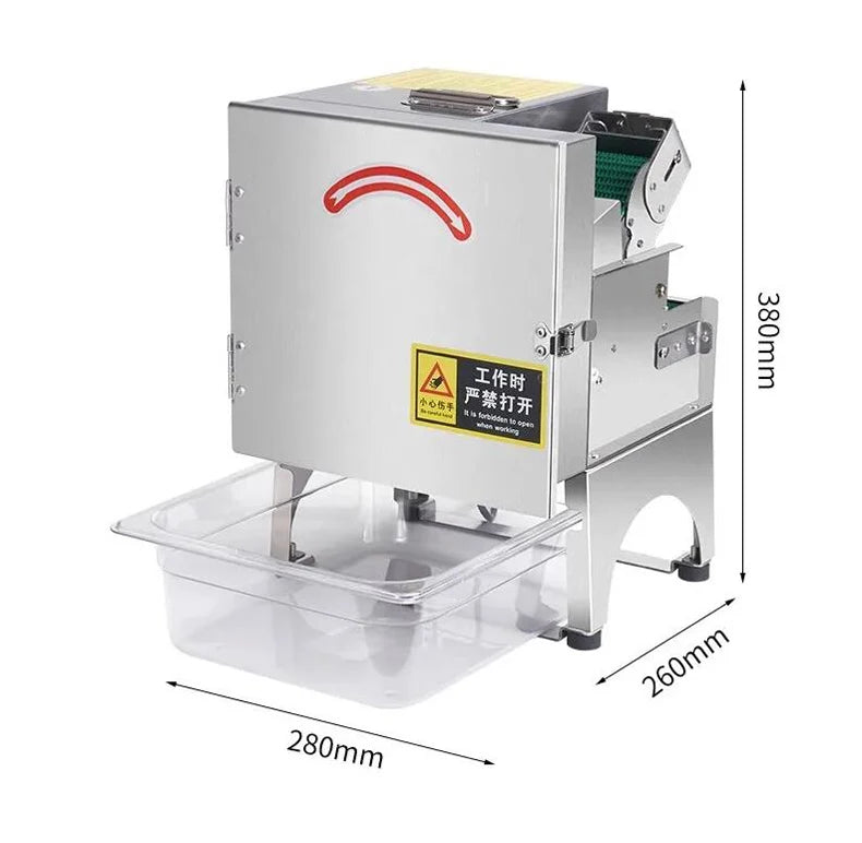 700rpm Commercial Electric Scallion Chopper 150kg/H Vegetable