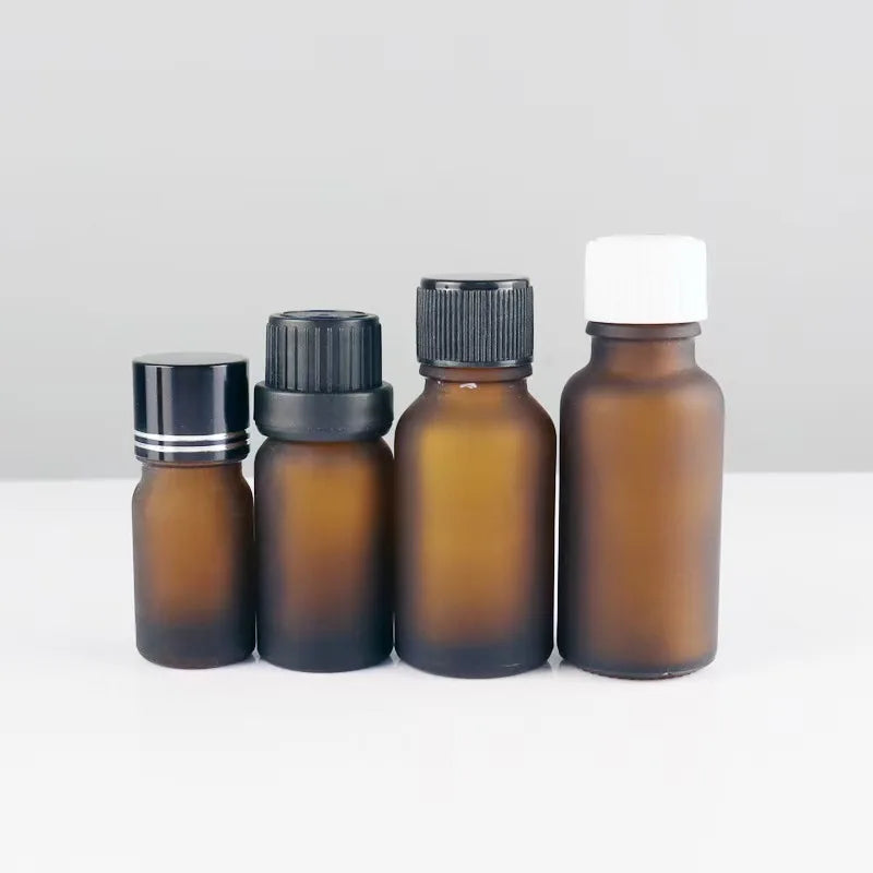 20/50 Pieces 20ml 30ml Frosted Amber Glass Dropper