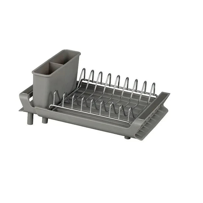 1pcs Expandable Small Dish Organizer Shelf Drying Counter