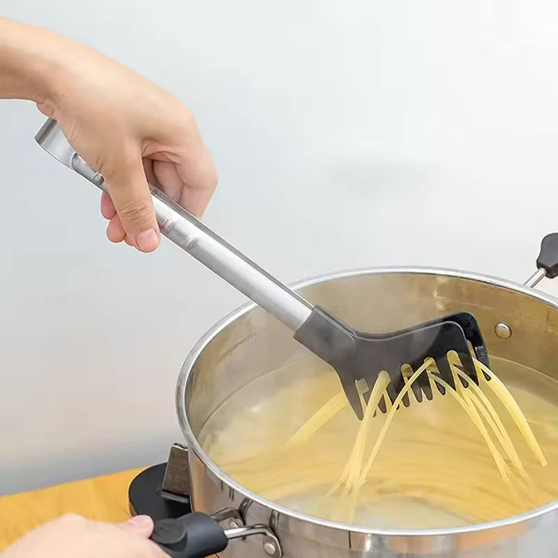 Spaghetti Clip Anti-Scalding Handle Silicone Noodle Tongs