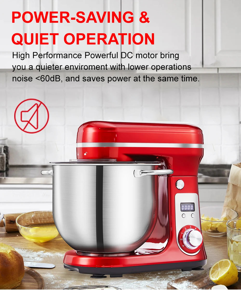 Biolomix Food Stand Mixer Blender Quiet Motor Cream