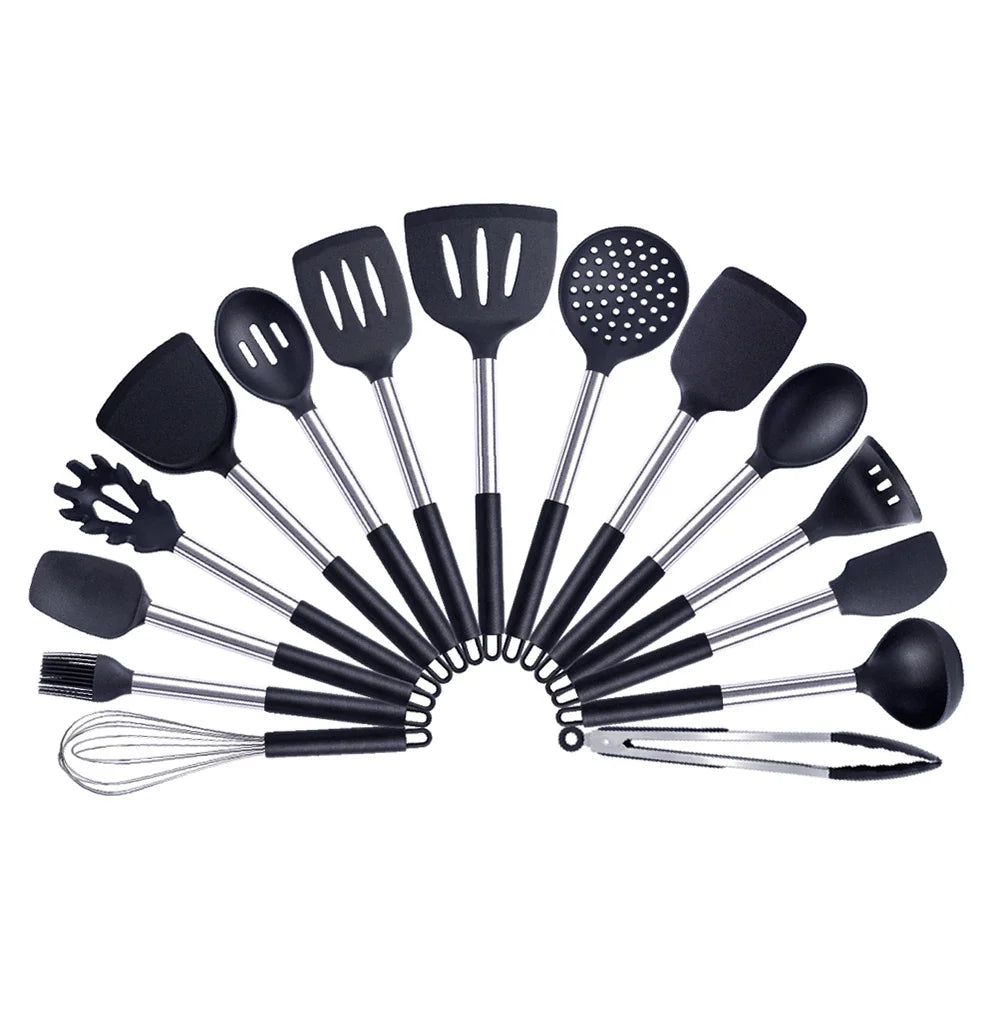 Quality Silicone Utensils Cooking Non Stick Kitchenware Heat