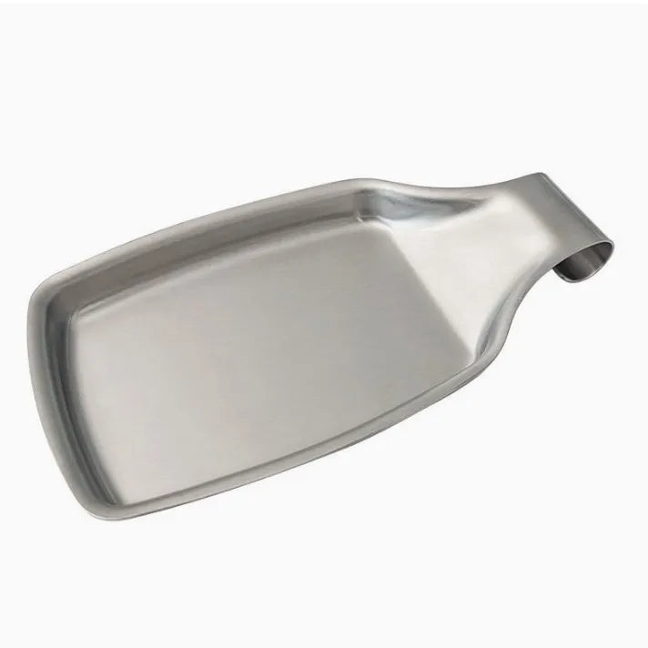 1pc Stainless Steel Spoon Rest Utensil Holder Tray