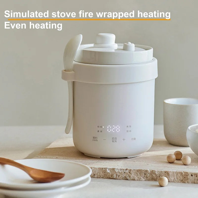 600ml Rice Cooker Multi-Function Ceramic Non-Stick Fast Electric