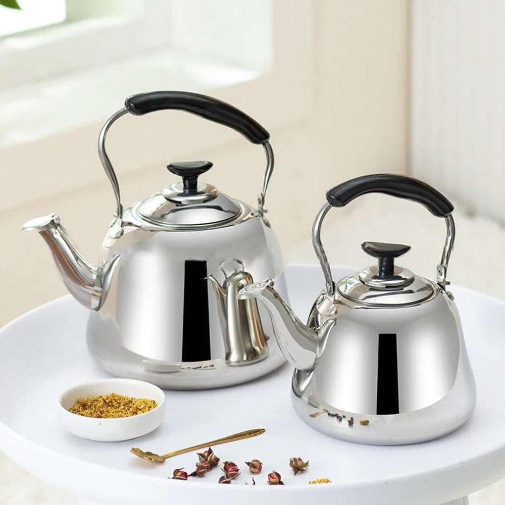 Stainless Steel Tea Kettle Whistle Tea Infuser Large