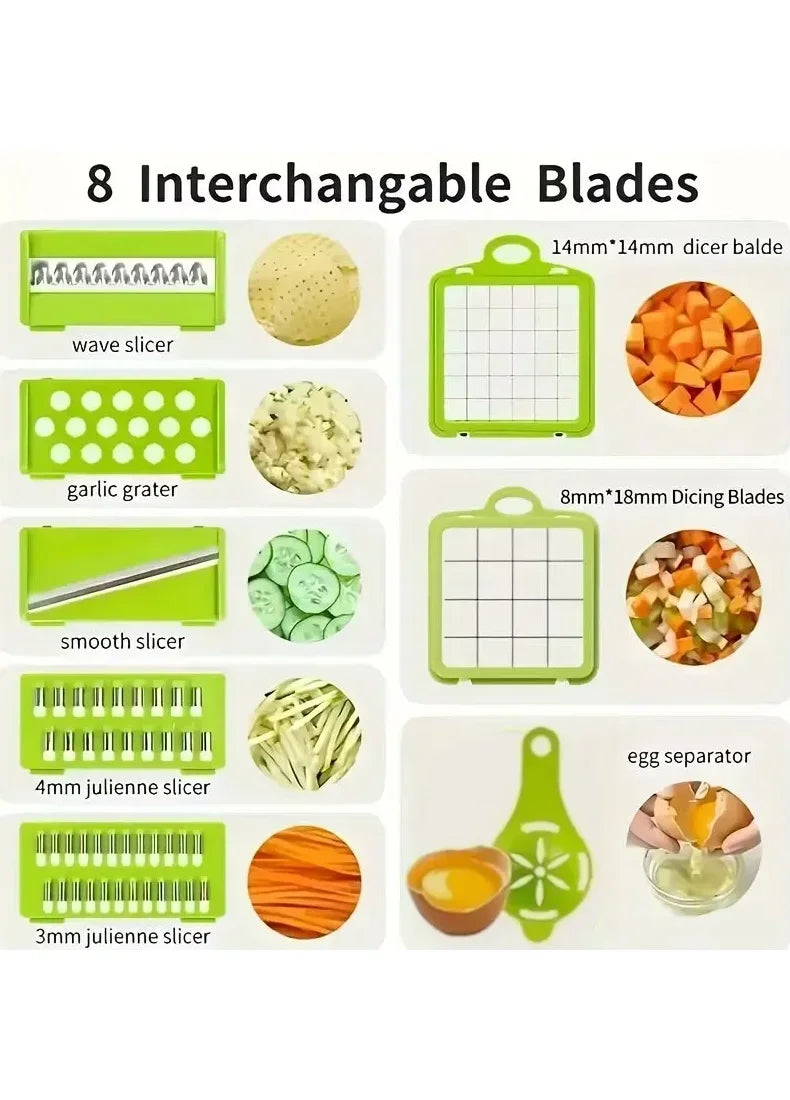 Vegetable Cutter 5-In-1 Food Chopper Tomato Carrot Cheese