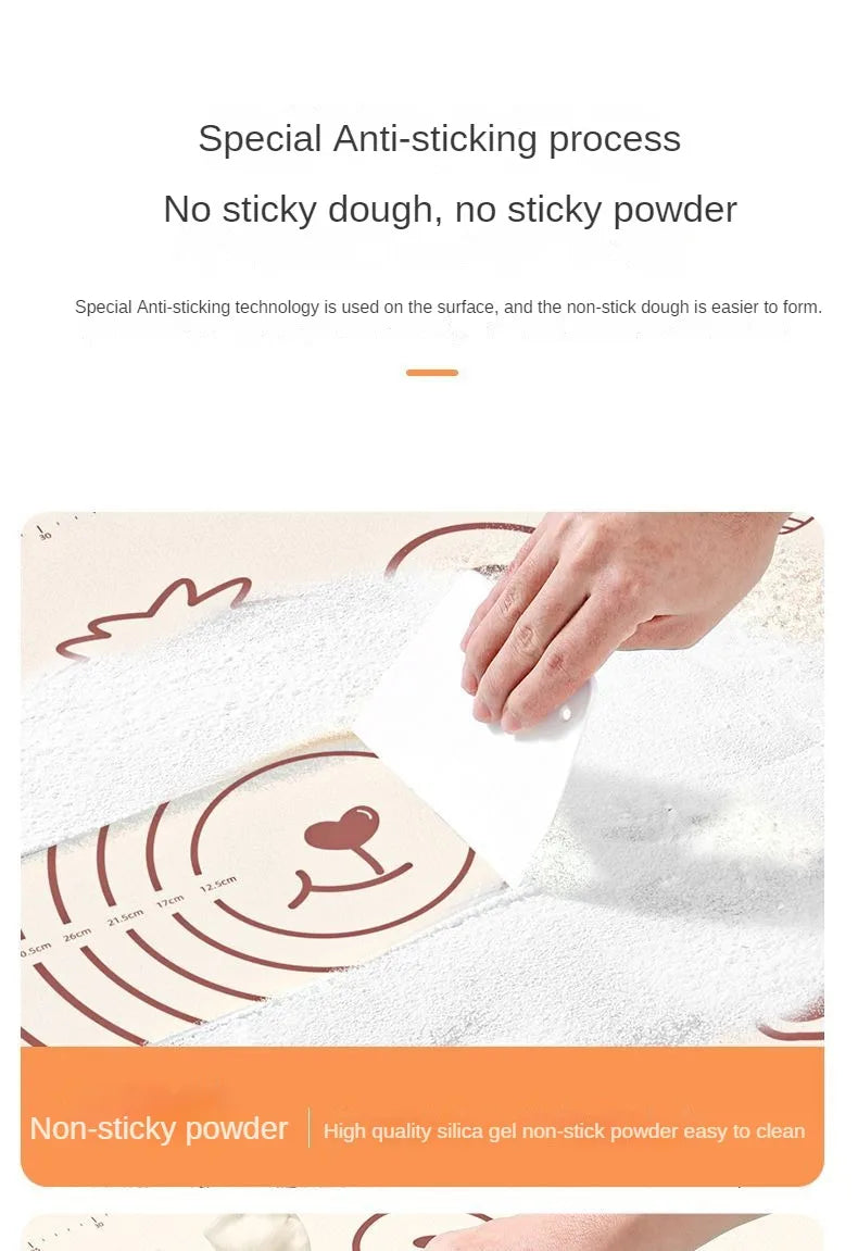 Antibacterial Silicone Mat Thickened Kneading Mat Food Grade