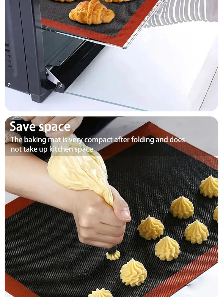 30x40cm Silicone Grill Mat Baking Tray Breathable Cookie