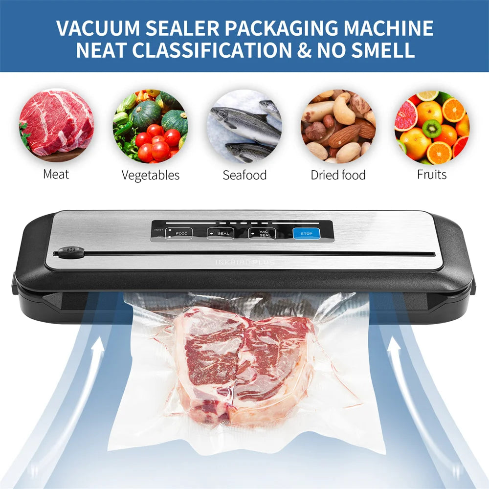 Inkbird Ink-Vs01 Vacuum Sealer Automatic Sealing Machine 5x