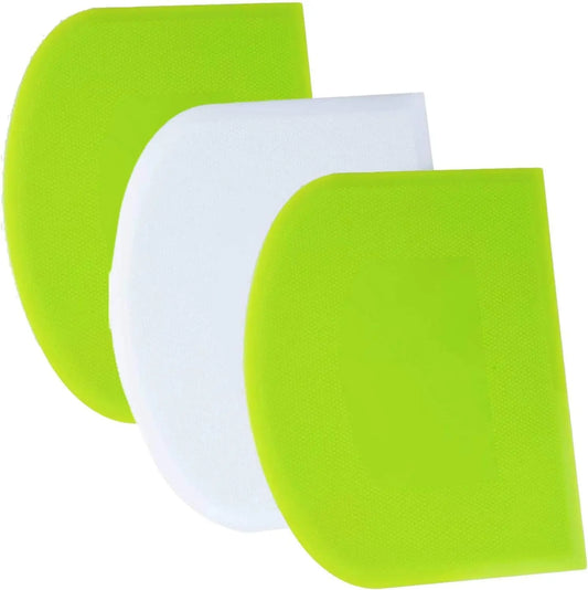 Dough Scraper Bench Scraper - 3p 7x3 Plastic
