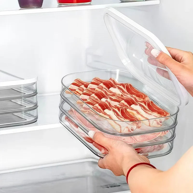 Meat Container Fridge Bacon Lunch Meat Container Refrigerator