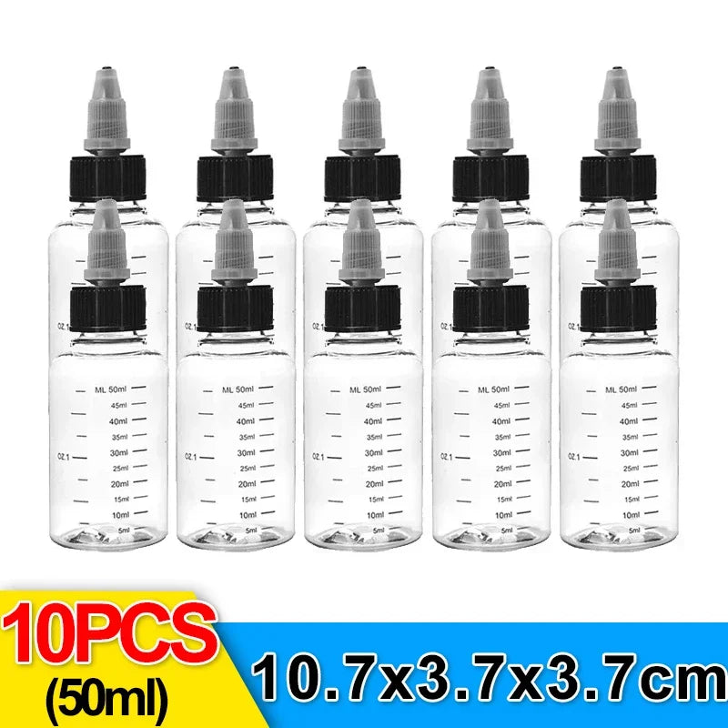 10/1pcs Plastic Squeeze Bottle Reusable Sauce Oil Dispenser