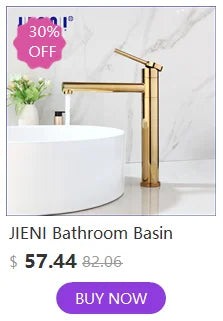 Jieni Rose Gold Faucet 360 Swivel 3-Way Brass