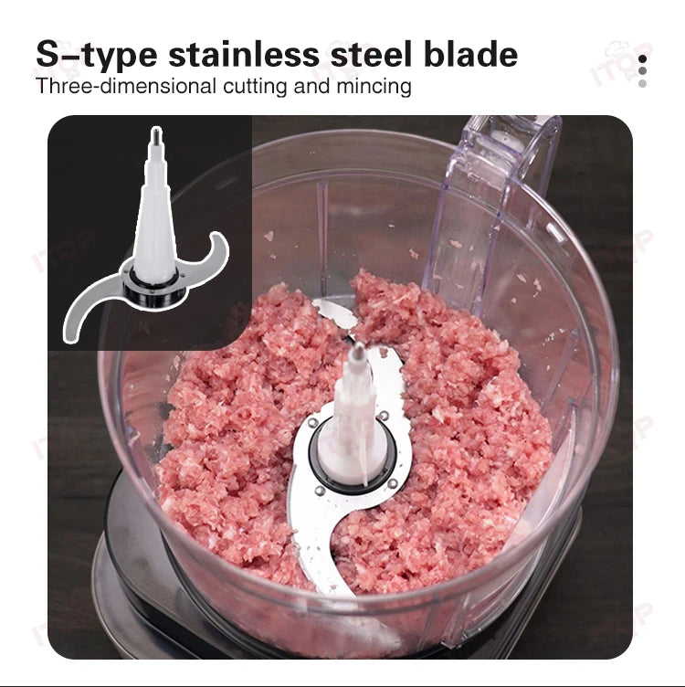 Itop Vec4 Multi-Function Food Processor Dicing/ Slicing/