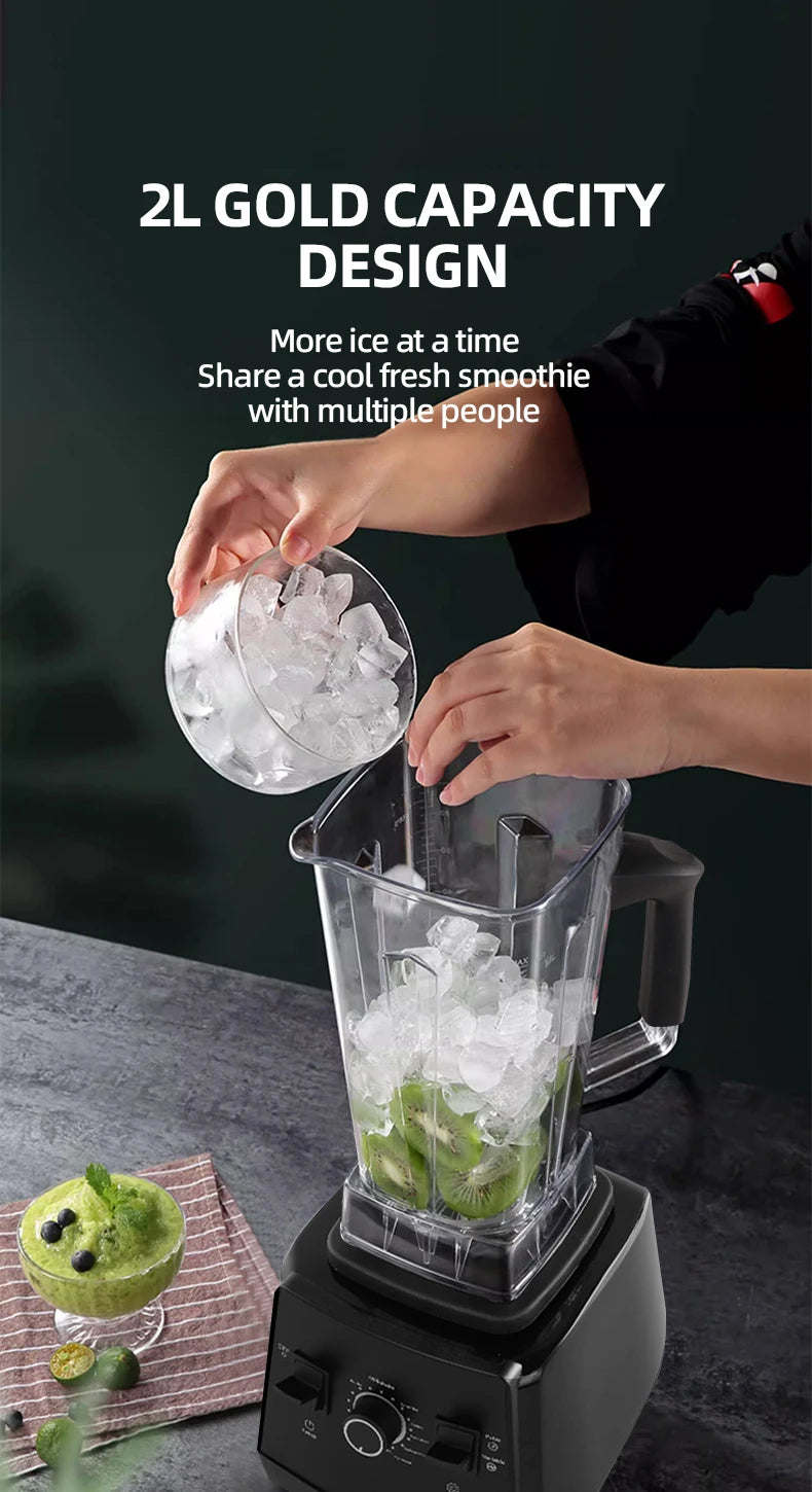 220v Heavy Duty Commercial Blender Juicer Fruit Mixer