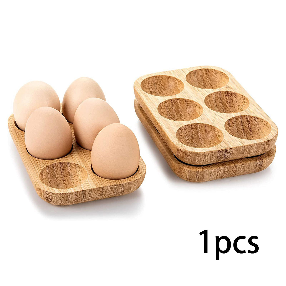 Egg Holder Double Row Egg Organizer Rack Refrigerator