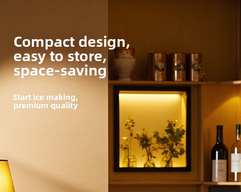 Mini Automatic Ice Maker Machine Compact Dorm/Office/Caf 15kg