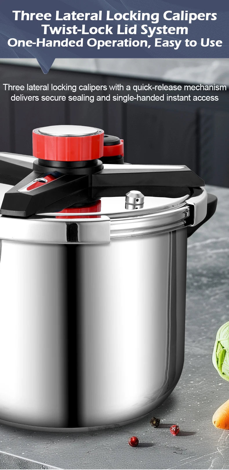 Fenghui 12l 304 Stainless Steel Pressure Cooker Ce