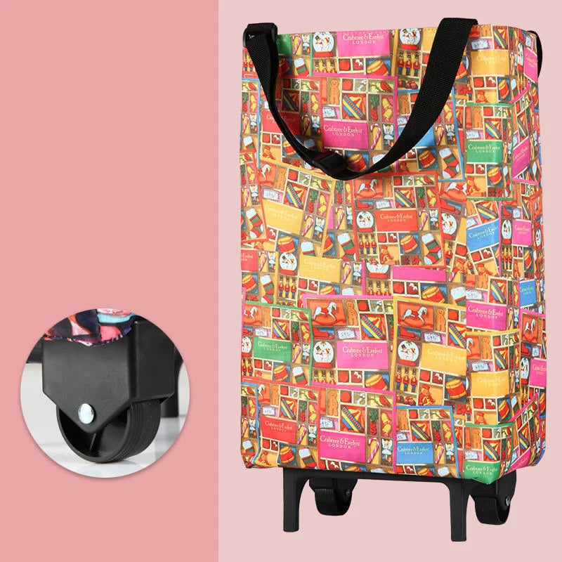 Folding Storage Bag High Capacity Shopping Food Organizer