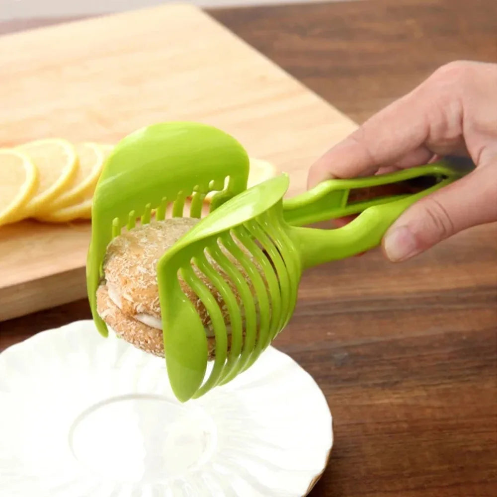 Round Slicing Clamp Handheld Lemon Slicer Fruit Cutter