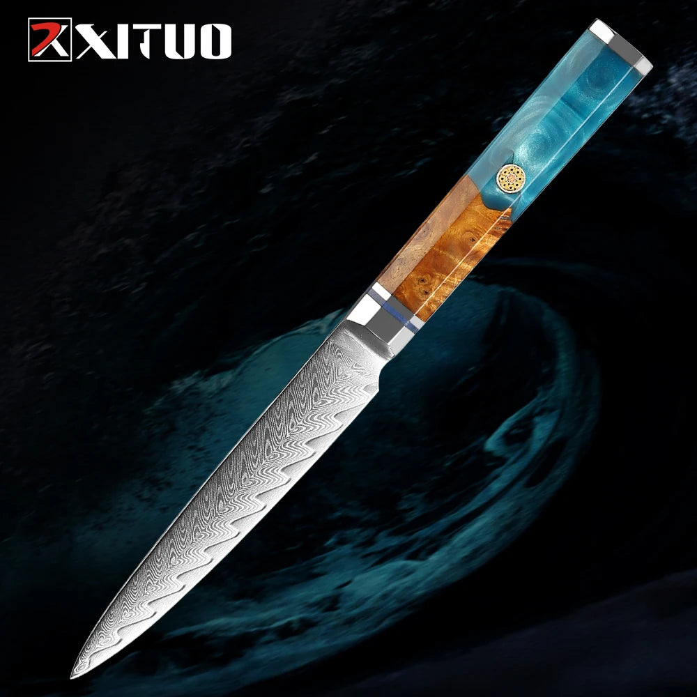 Japanese 67-Layer Damascus Steel Knife Utility Knife Meat