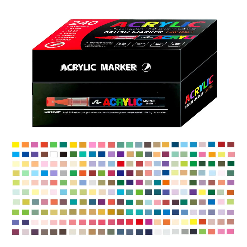 12-366 Colors Acrylic Paint Pen Markers Acrylic Felts