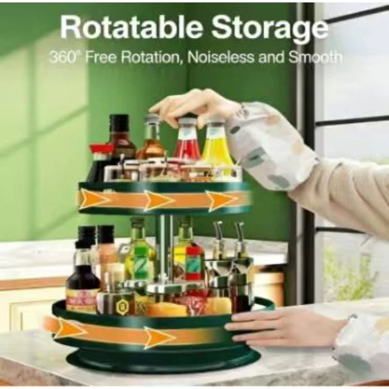 360 Rotating Multi-Layer Seasoning Storage Rack Heavy Duty