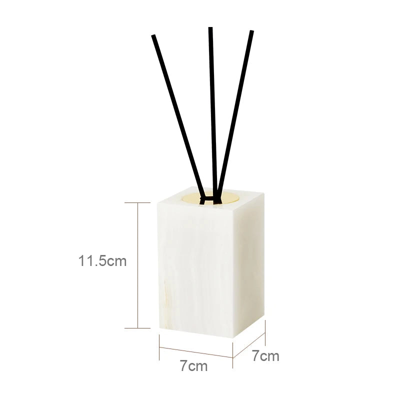 White Onyx Natural Marble Bathroom Luxury Soap Dispenser