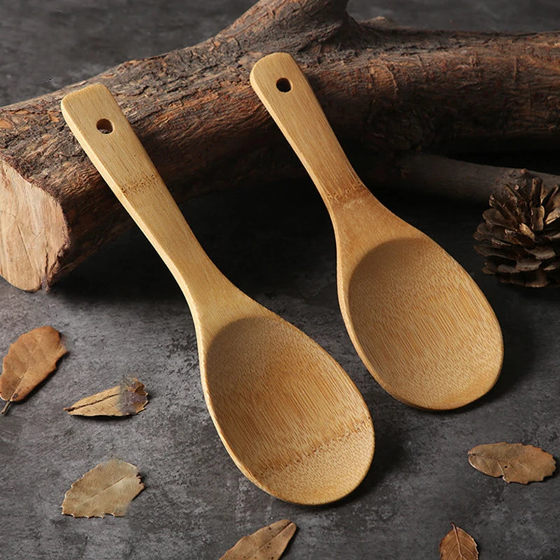 Mx Bamboo Wood Rice Spoon Rice Paddle Scoop