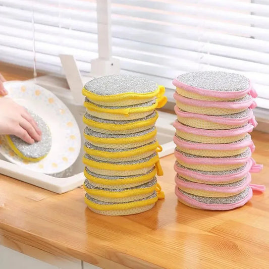 10pcs Double Side Dishwashing Sponge Dish Washing Brush
