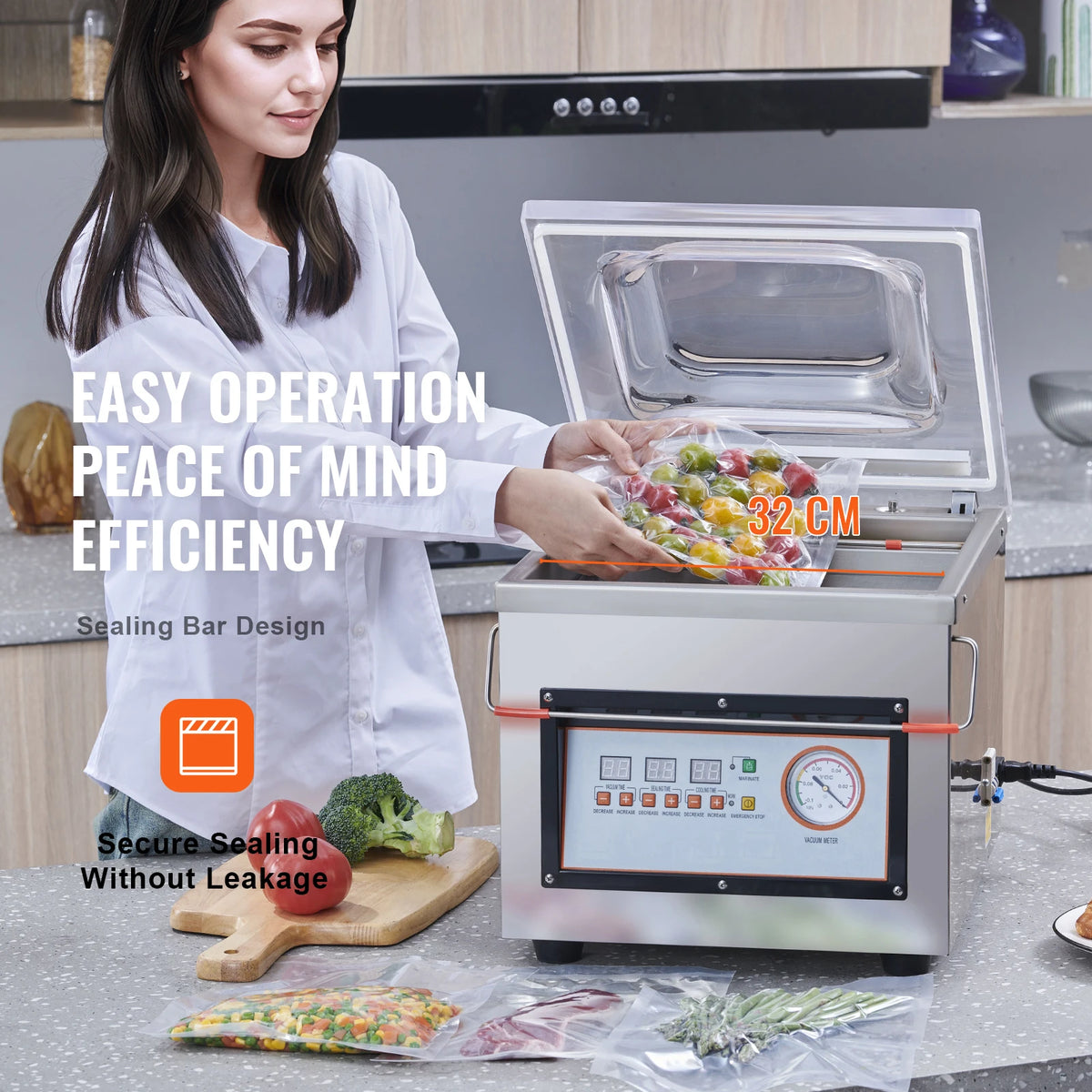 Succebuy Dz-260c Chamber Vacuum Sealer 320w Vacuum Packing