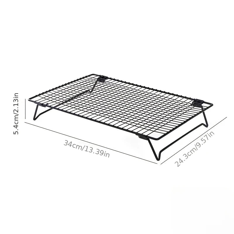 Baking Cake Folding Cooling Rack Rectangular Grid Small