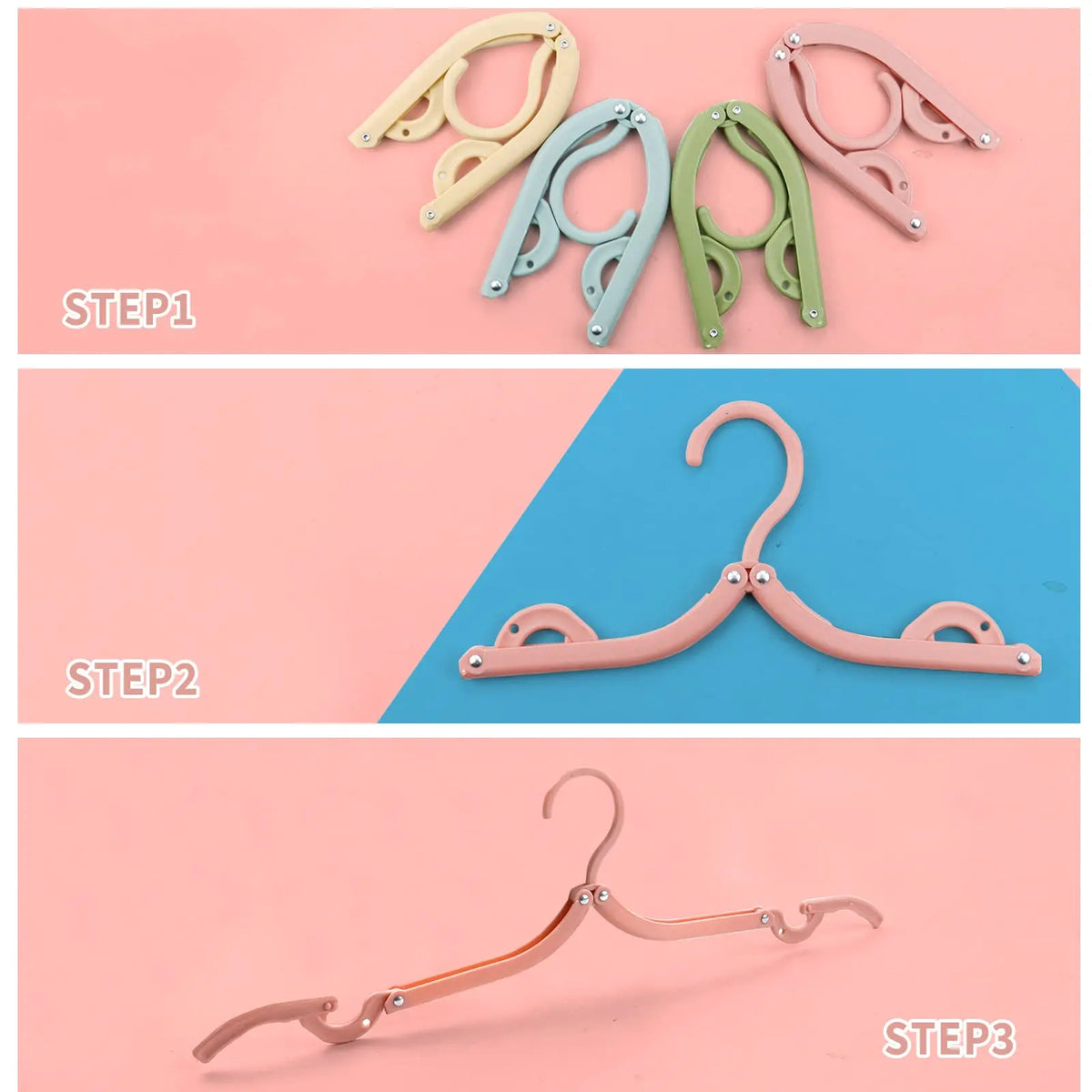 Folding Clothes Hangers Travel Cruise Ship Essentials Drying
