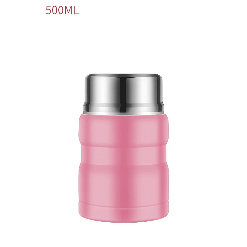 500/750ml Stainless Steel Food Container Food Thermal Jar