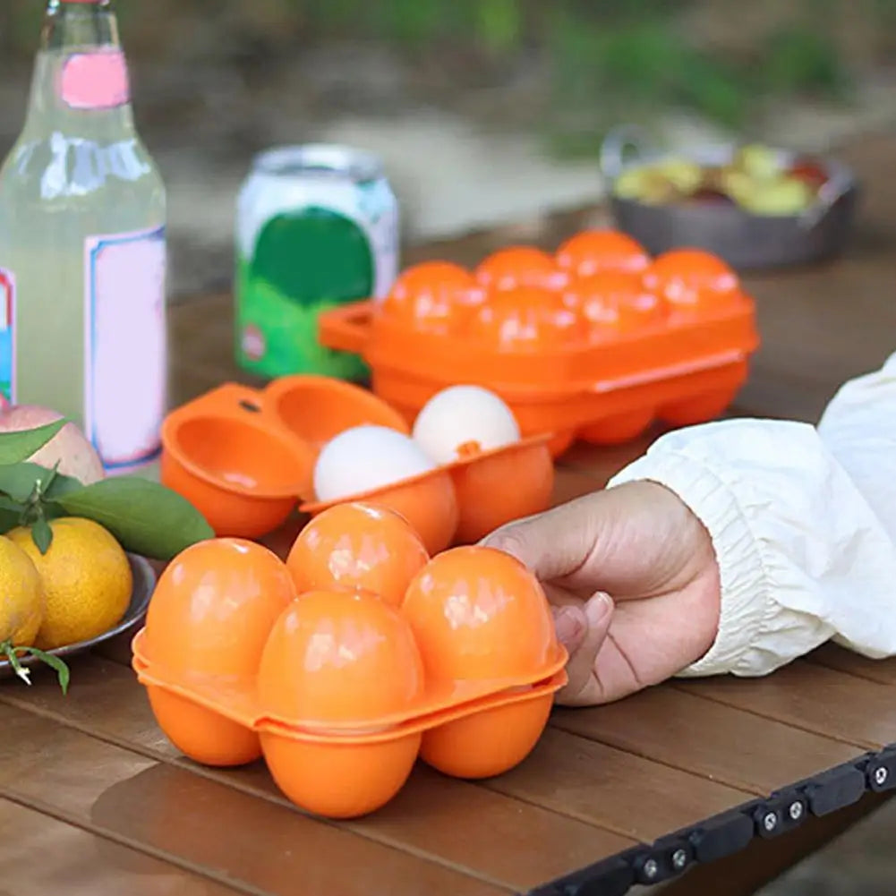 2/4/6 Grid Egg Storage Box Container Plastic Egg