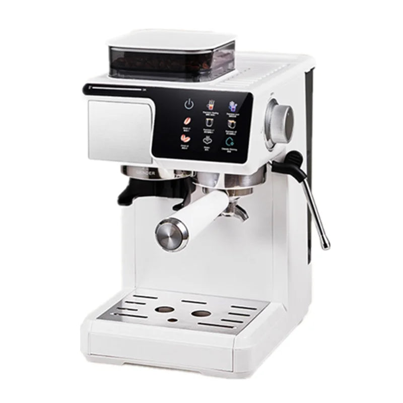 2-In-1 Cold & Coffee Maker Built-In Grinder &