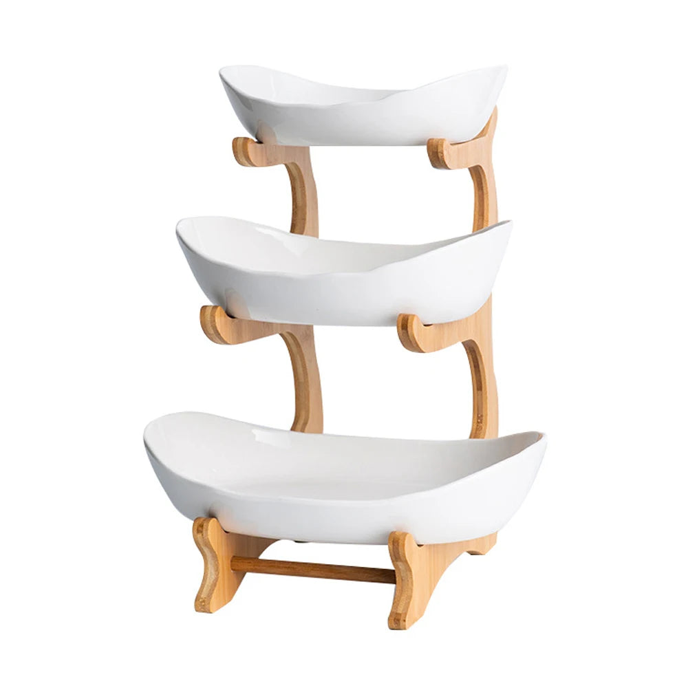 Layer Fruit Plate Living Room Plastic Snack Dish