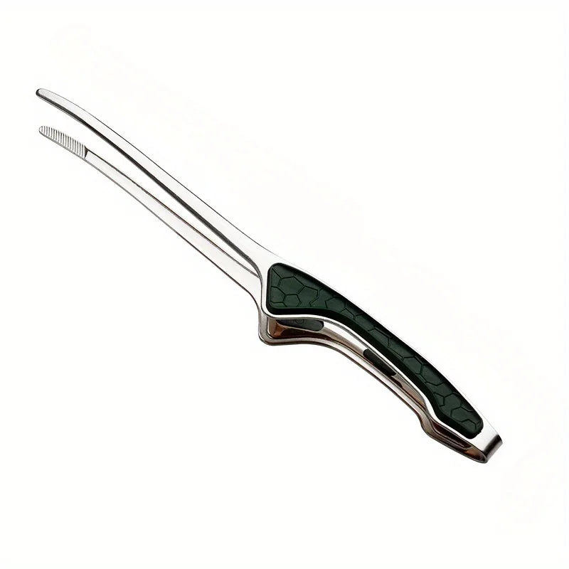 1pc Stainless Steel Tongs Serving Tongs Cooking Metal