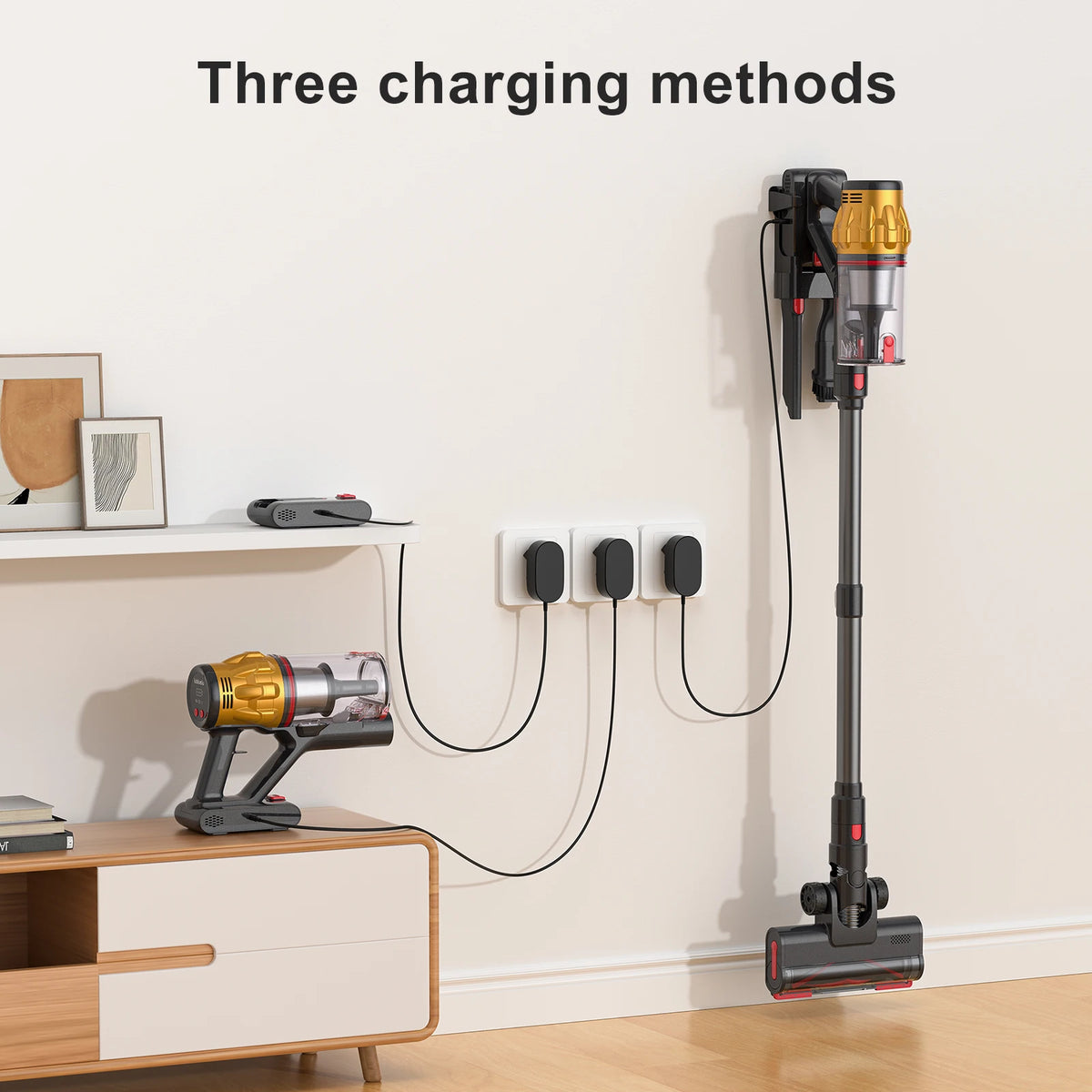 Lubluelu G11 Cordless Vacuum Cleaner 50kpa Powerful Suction