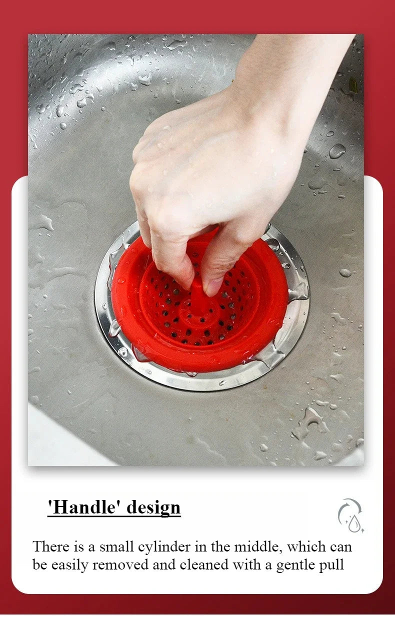 Silicone Floor Drain Drains Filter Screen Anti Clogging