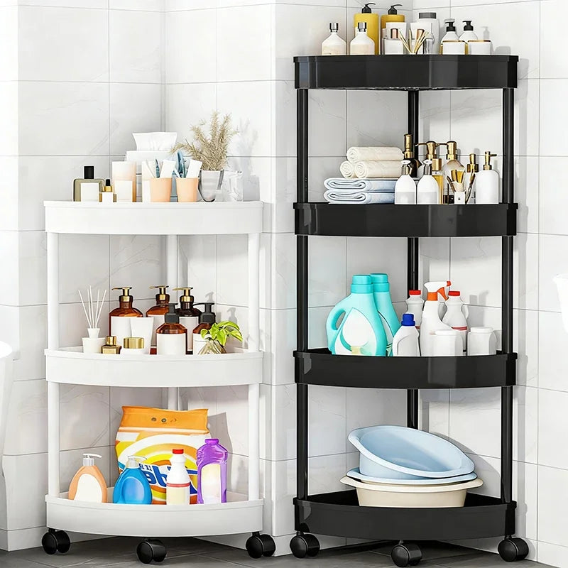 Swivel Wheels Small Cart Shelf Snacks Racks Trolley