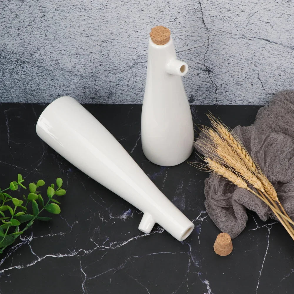 Ceramic Vinegar Porcelain Olive Oil Pot Soy Sauce