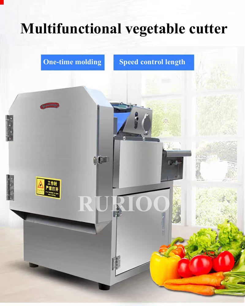Commercial Vegetable Cutter Stainless Steel Electric Slicer Cut